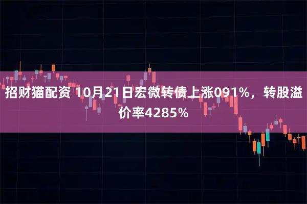 招财猫配资 10月21日宏微转债上涨091%，转股溢价率4285%